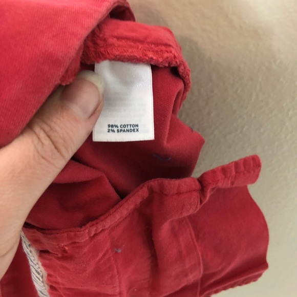 Caston Red Flat Front Summer Stretch Shorts Sz 14 - Picture 5 of 5